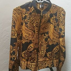 **NEW NEVER WORN** BROCADE BOMBER JACKET
